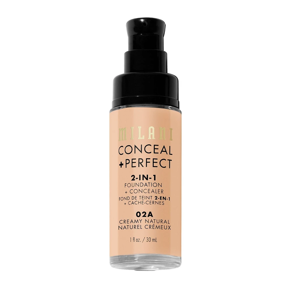 Milani : Fond de teint + Correcteur 2 en 1 Conceal + Perfect Fond de Teint