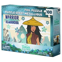 Raya and the Last Dragon 100-Piece Foil Puzzle, for Families and Kids Ages 4 and up