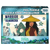 Raya and the Last Dragon 100-Piece Foil Puzzle, for Families and Kids Ages 4 and up