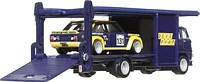 Hot Wheels Team Transport Truck & Race Car, Gift for Racing Collectors