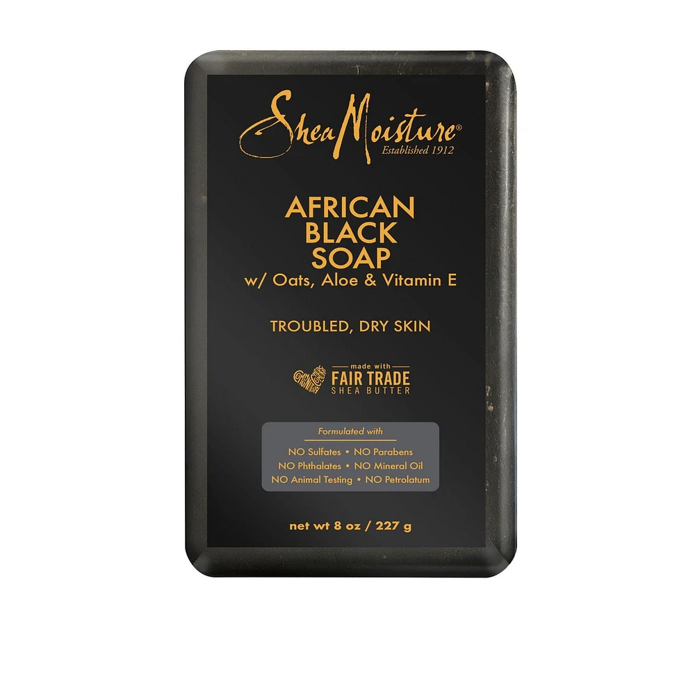 SheaMoisture African Black Soap Bar, 227 g Soap Bar