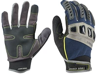 True Grip - Heavy Duty Carbon Blue Work Gloves - Large, Carbon Blue - Large