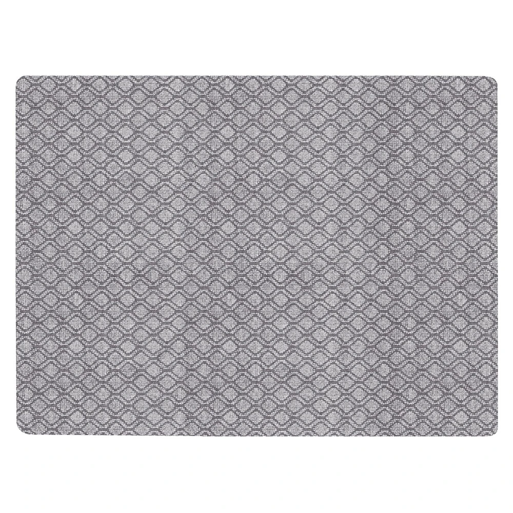 3-ft x 4-ft Two-Tone Silver Mist Grey Hardy Needlepunch Non-Slip Absorbent Indoor Floor Mat, 3-ft x 4-ft