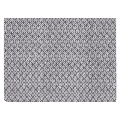 3-ft x 4-ft Two-Tone Silver Mist Grey Hardy Needlepunch Non-Slip Absorbent Indoor Floor Mat, 3-ft x 4-ft