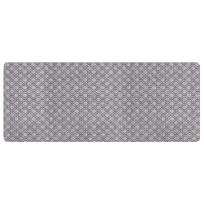 2-ft x 5-ft Two-Tone Silver Mist Grey Hardy Needlepunch Non-Slip Absorbent Indoor Floor Mat Runner, 2-ft x 5-ft