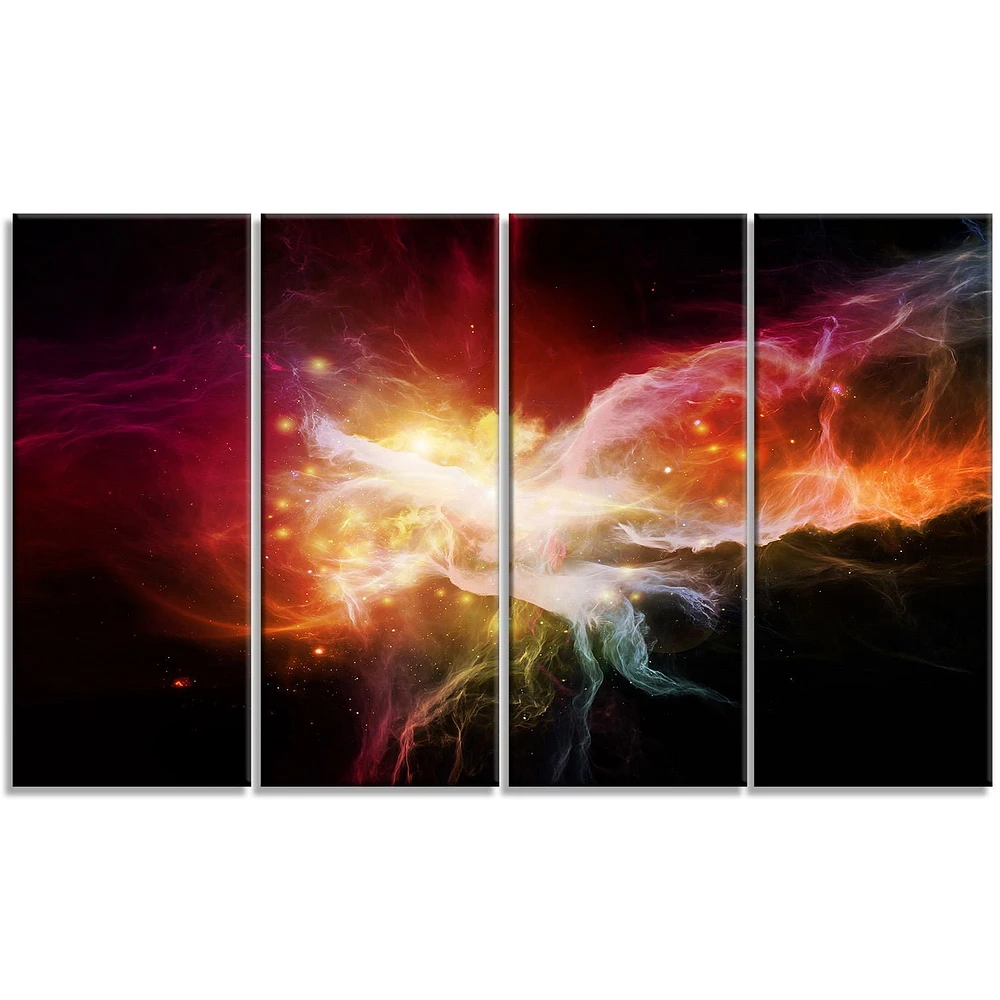 Design Art Elegance of Nebulae Canvas Print