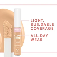 COVERGIRL - Correcteur hydratant Clean Fresh, formulé sans parabènes, sulfates, huile minérale et talc, infusé avec du lait de coco et des extraits d'aloès, 100 % végétalien et sans cruauté envers les animaux Correcteur radieux & hydratant