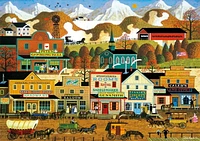 Buffalo Games - Charles Wysocki - Pete's Gambling Hall - 300 Piece Jigsaw Puzzle