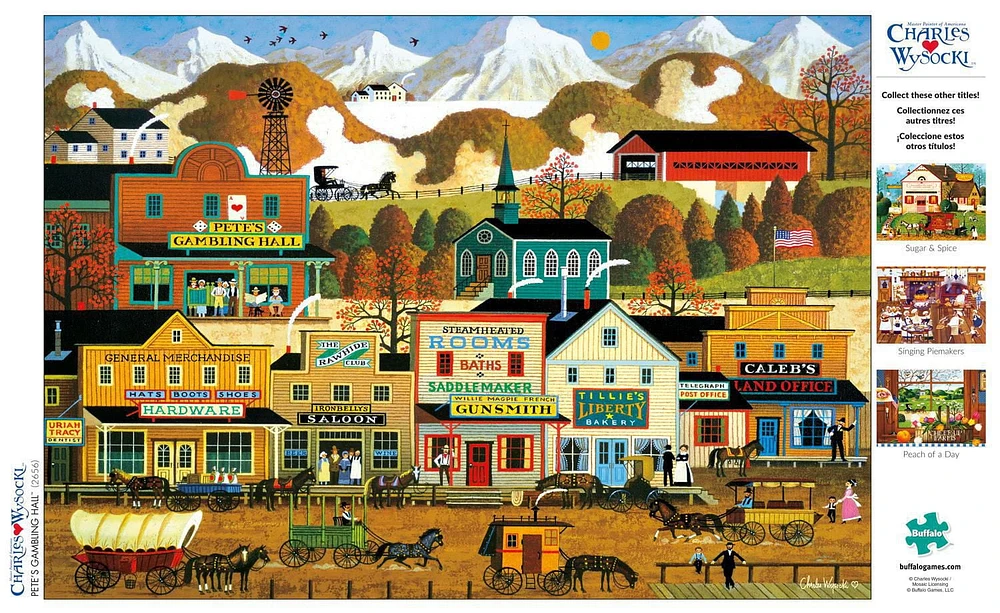 Buffalo Games - Charles Wysocki - Pete's Gambling Hall - 300 Piece Jigsaw Puzzle