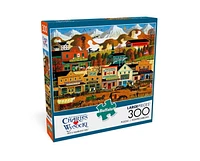 Buffalo Games - Charles Wysocki - Pete's Gambling Hall - 300 Piece Jigsaw Puzzle