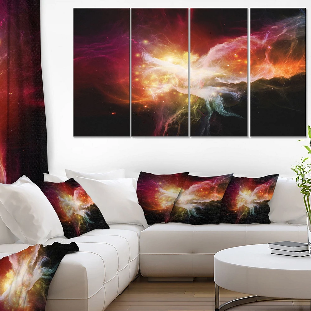 Design Art Elegance of Nebulae Canvas Print