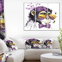 Design Art  Cool Monkey  Canvas Print