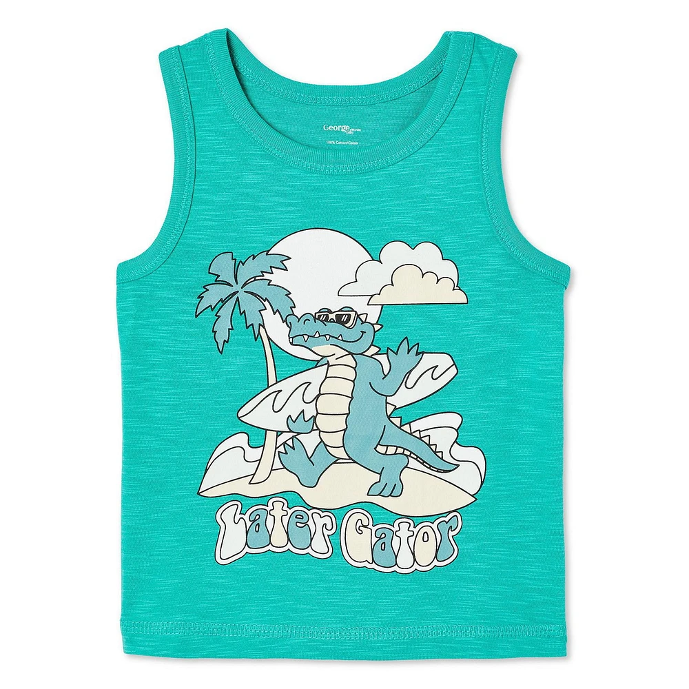 George Baby Boys' Graphic Tank, Sizes 0-24 months