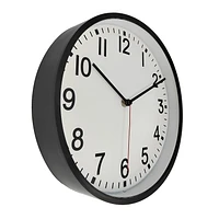 hometrends Black Contemporary Wall Clock