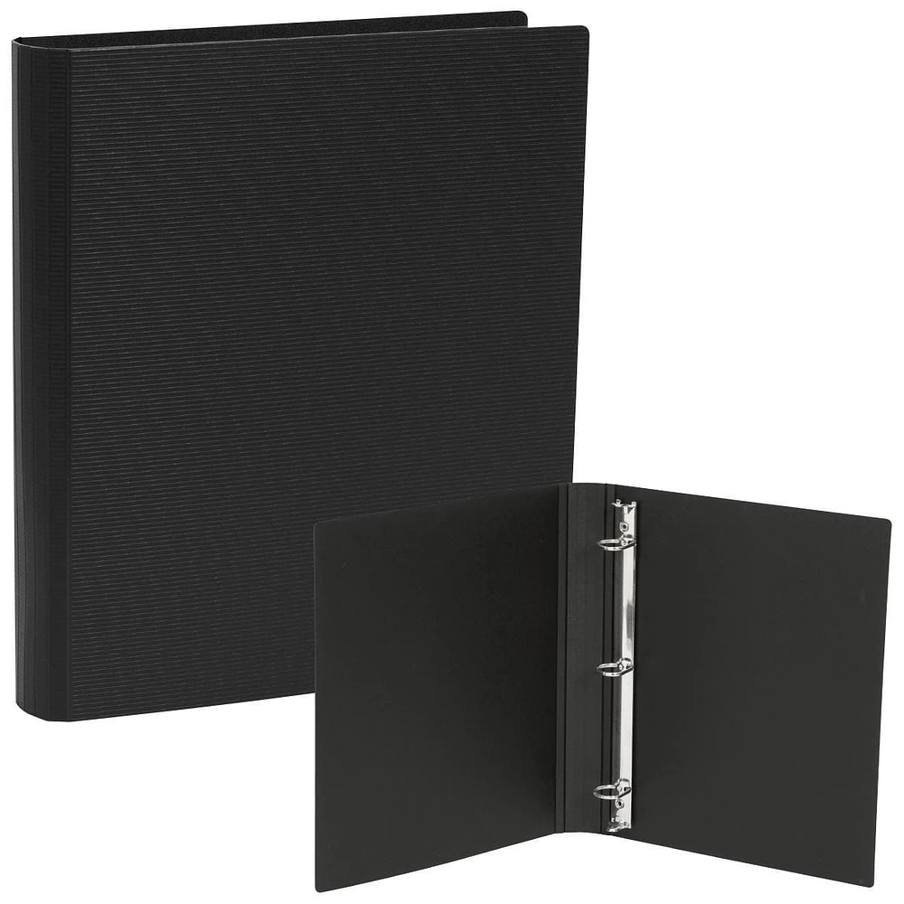 Merangue 1" Polyfoam D-Ring Binder, Black