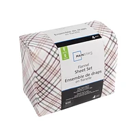 Mainstays Flannel Sheet Set