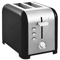 Kenmore 2-Slice Stainless Steel Toaster, Dual Controls, Extra Wide Slots, Bagel and Defrost Functions