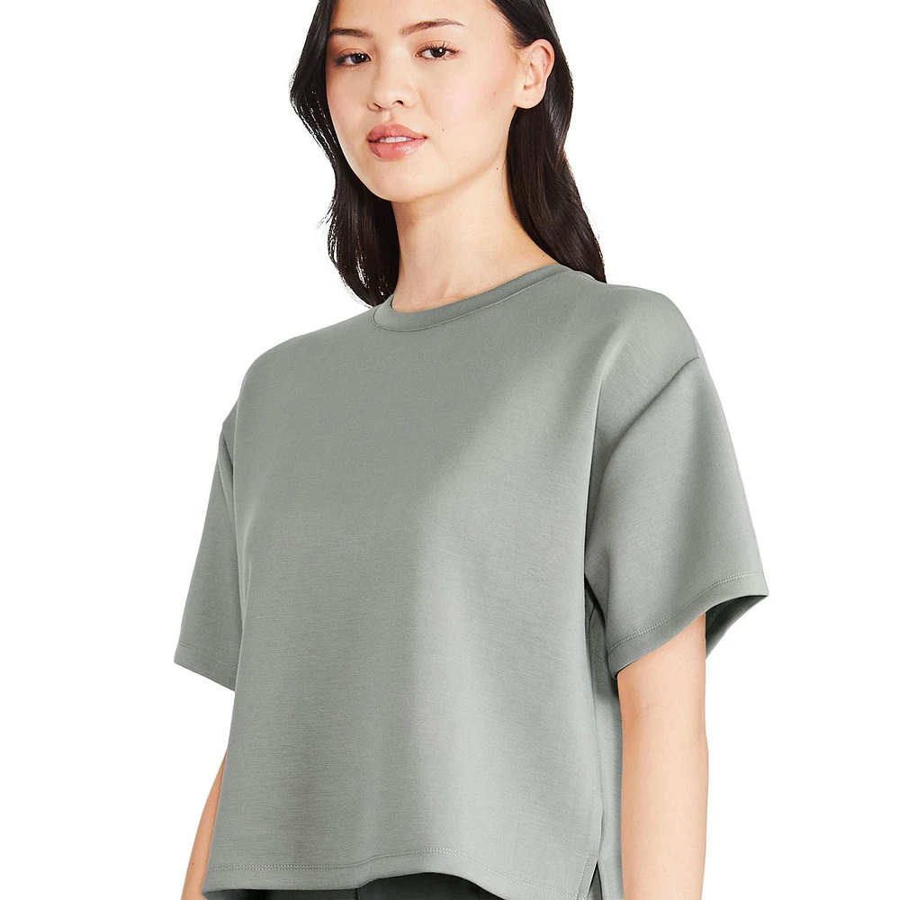 T-shirt en tricot scuba George pour femmes