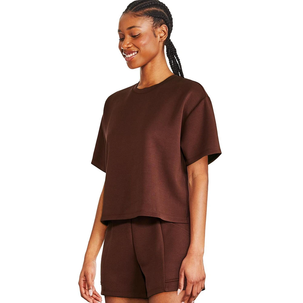 T-shirt en tricot scuba George pour femmes