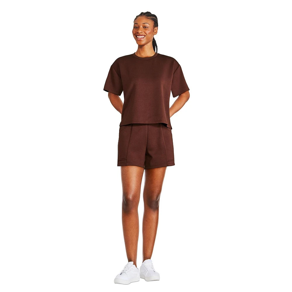T-shirt en tricot scuba George pour femmes