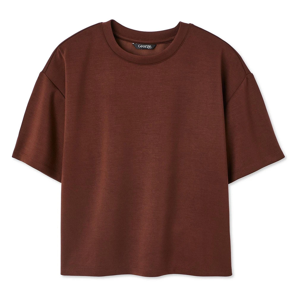T-shirt en tricot scuba George pour femmes