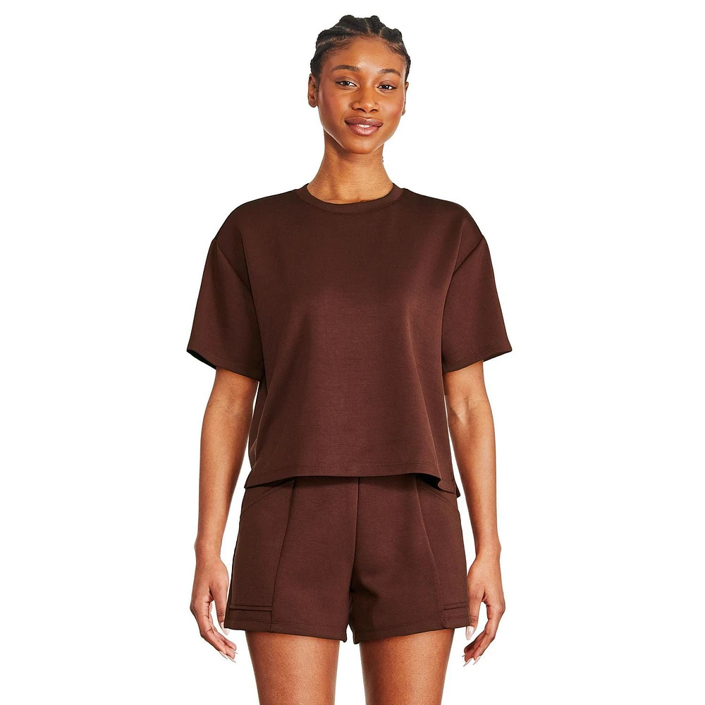 T-shirt en tricot scuba George pour femmes