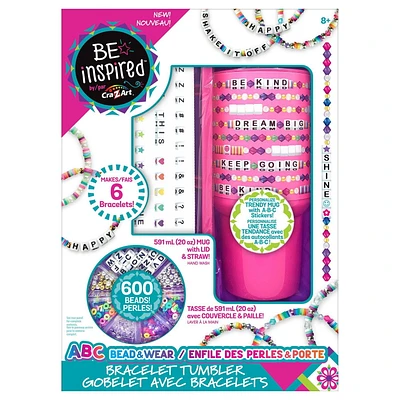 Cra-Z-Art: BE INSPIRED ABC Friendship Bracelet Tumbler, Bracelet Making Set