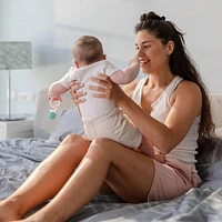 Ensemble de jouets de dentition en silicone – baguette et tuba de Nûby™, Faits à 100 % de Silicone Pour les enfants de 3 mois +