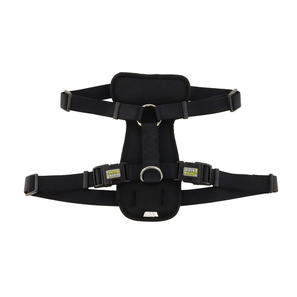 Coastal Walk Right!® Harnais pour chien rembourré à connexion frontale, noir