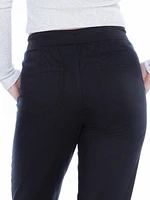 Jeaniologie ™ Ladies Mid Rise Pull on Jogger - Black