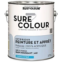 Rust-Oleum Sure Colour™ Paint + Primer, Interior Eggshell, Bubble Bath Blue 3.78 L, 3.78 L