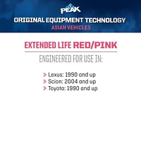 PEAK® OET Extended Life Red/Pink 50/50 Pre-Diluted Antifreeze+Coolant for Asian Vehicles, 3.78 Liters, PEAK OET AFC 50/50 Asian Red