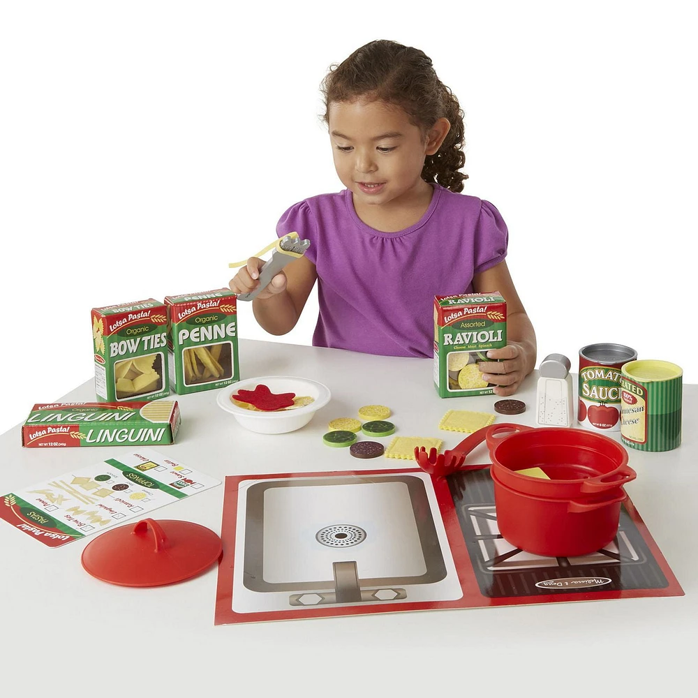 Melissa & Doug Prepare & Serve Pasta Play Food Set