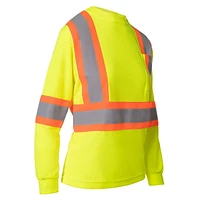 T-shirt à manches longues pour femmes sur la sécurité
