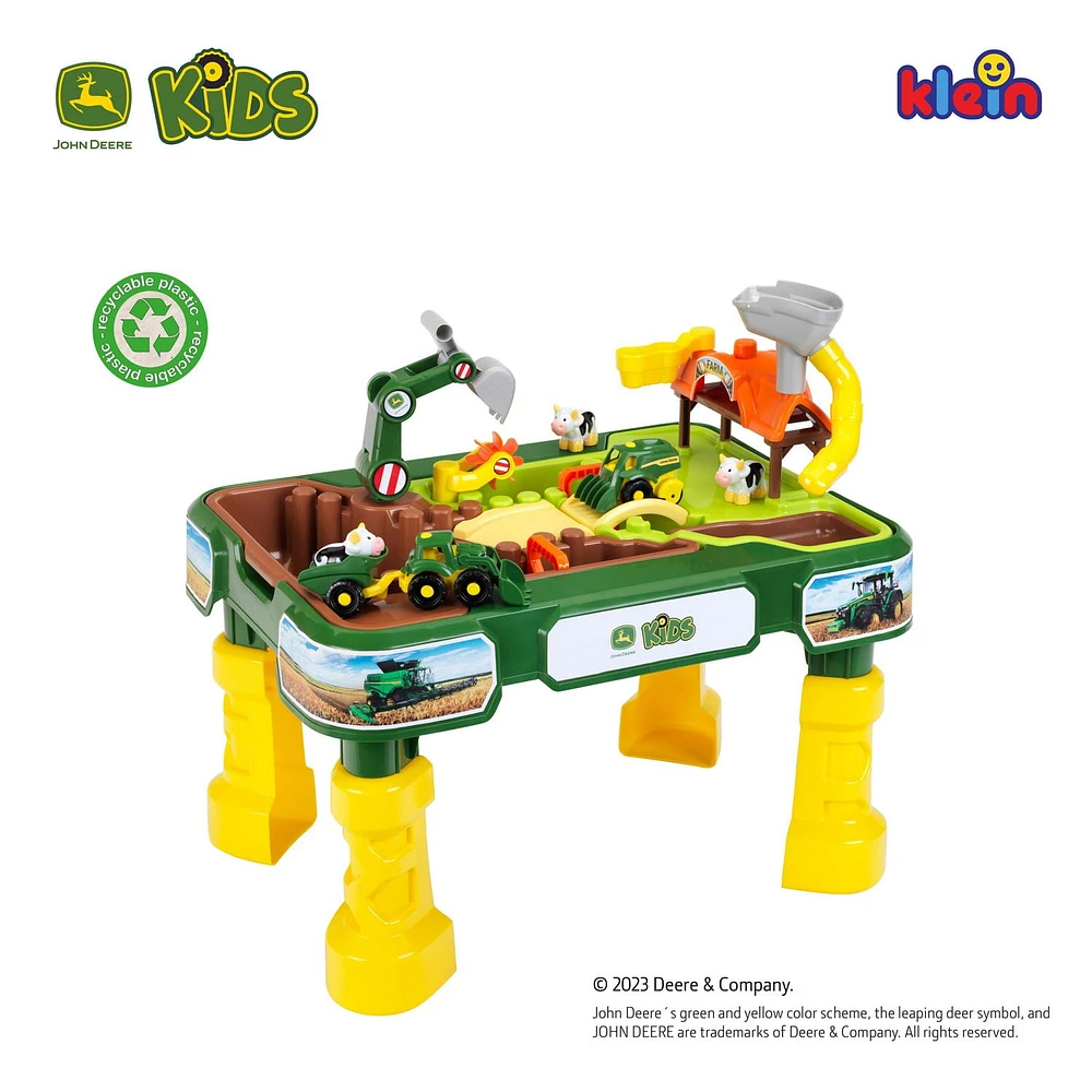 Theo Klein John Deere: Farm and Water Table 2-in-1 Kids Play Table<br>