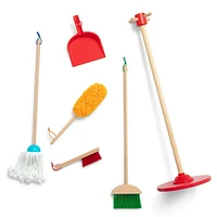 Melissa & Doug Dust! Sweep! Mop! 6-Piece Pretend Play Cleaning Set - FSC Certified, Dust, Sweep & Mop