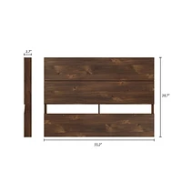 Nexera Full Size Panel Headboard, Truffle