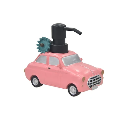 Holiday Time Car  Soap and Lotion Pump, Holiday Resin Soap and Lotion Dispenser for Bathroom or Kitchen, Car soap pump