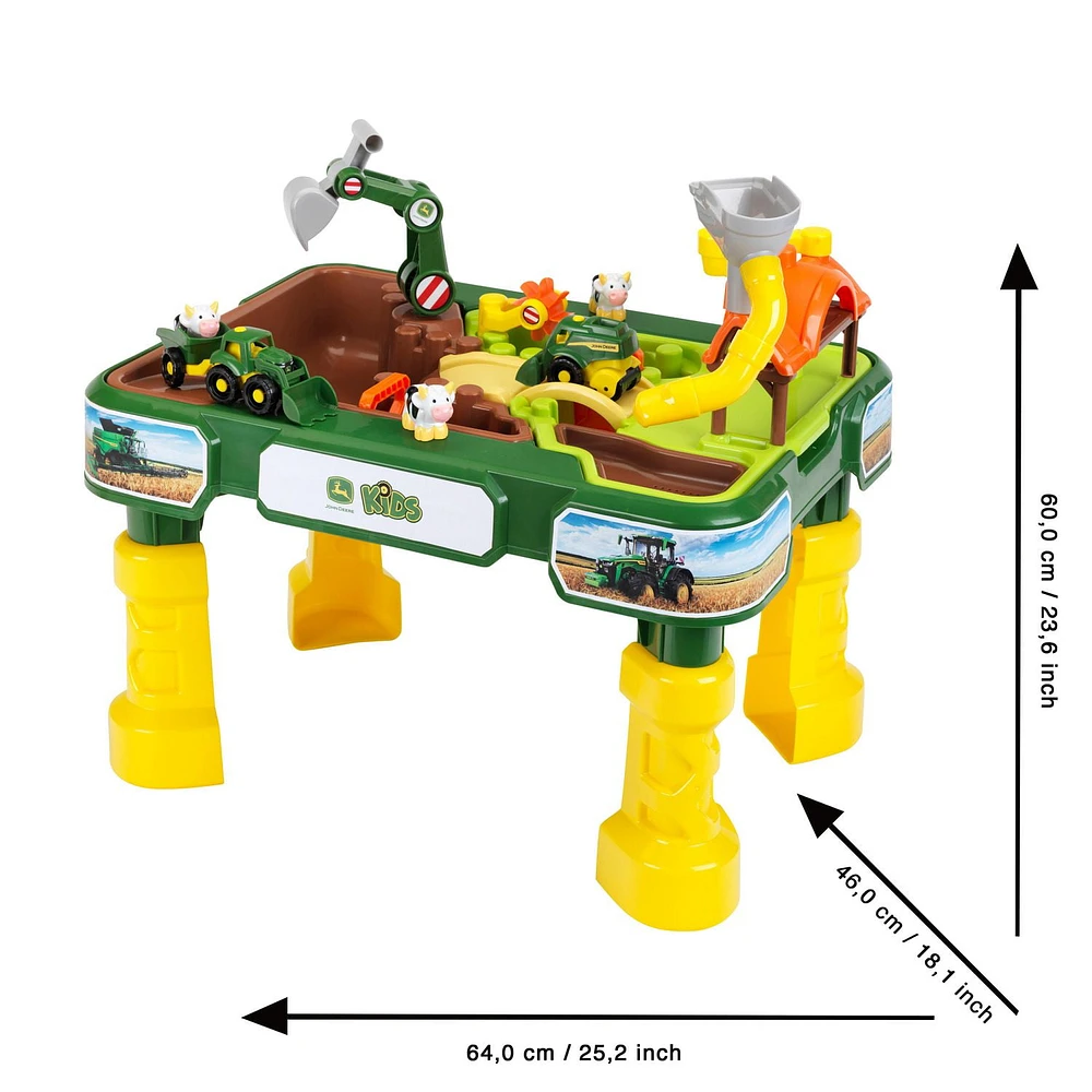 Theo Klein John Deere: Farm and Water Table 2-in-1 Kids Play Table<br>