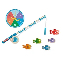 Melissa & Doug Catch & Count Wooden Fishing Game With 2 Magnetic Rods - FSC Certified, Fishing Game