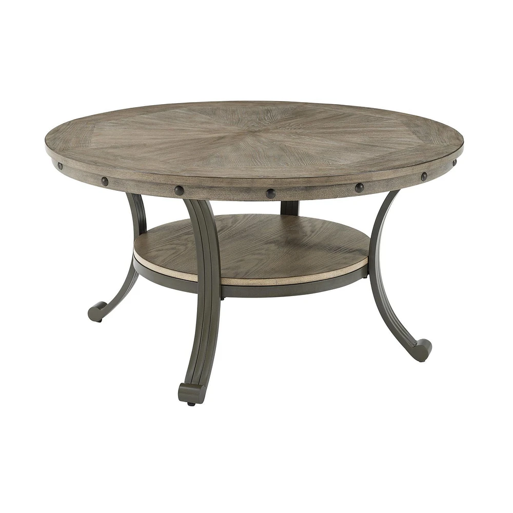 Trager Cocktail Table, Pewter