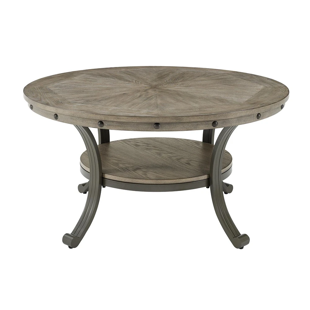 Trager Cocktail Table, Pewter