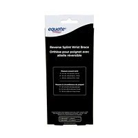 Orthèse pour poignet à attelle réversible 39702WMCA Equate(Tm/Mc) 1 orthèse par paquet
