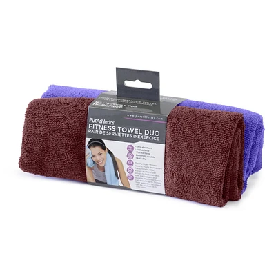 PurAthletics 2-Pack Fitness Towels