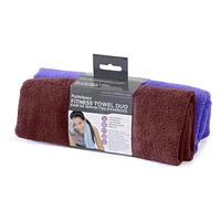 PurAthletics 2-Pack Fitness Towels