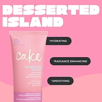 Cake Beauty Body Mousse, Desserted Island - Hydrating, Radiance Enhancing Oil Infused Body Lotion -  Tahitian Coconut Oil, Mango Butter, Aloe Vera - For Dry Skin - 200 ml, Radiance Enhancing Body Lotion