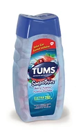 Tums Extra Strength 750mg Smoothies Antacid for Heartburn Relief, 140 count Berry Fusion