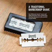 Lames classiques pour rasoir de sécurité à double tranchant de Wilkinson Sword Recharge de 5 lames