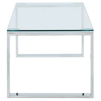 Glass/Chrome Coffee Table