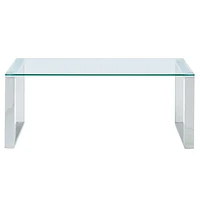 Glass/Chrome Coffee Table